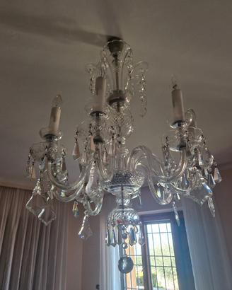 lampadario di cristallo di boemia 