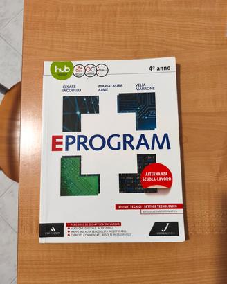 libro eprogram 4 anno ISBN 978874856374