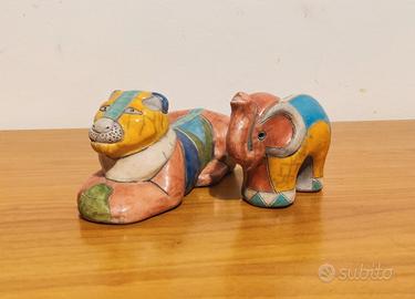 Leonessa + Elefante Ceramica Raku Africa