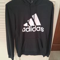 Felpa garzata internamente con cappuccio taglia S 