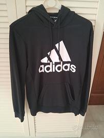 Felpa garzata internamente con cappuccio taglia S 