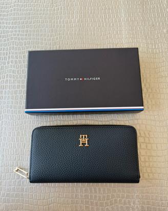 Portafoglio Tommy Hilfiger blu donna