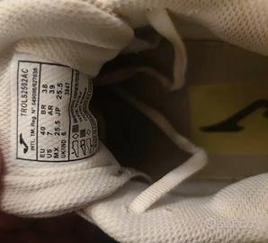 scarpe  tennis padel bianche Joma Roland taglia40 