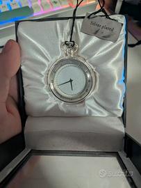 orologio da taschino "silver plated"  -hachette