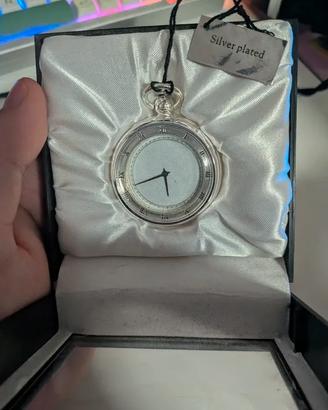orologio da taschino "silver plated"  -hachette