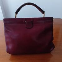 Borsa vintage Gherardini bordeaux a soffietto ' 60