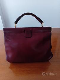 Borsa vintage Gherardini bordeaux a soffietto ' 60