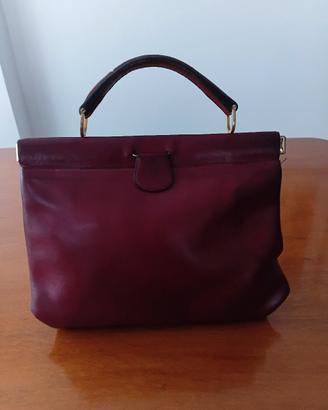 Borsa vintage Gherardini bordeaux a soffietto ' 60