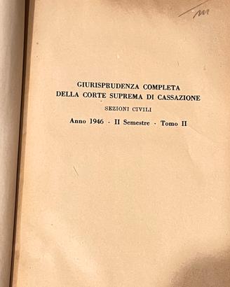 Giurisprudenza completa della Corte Suprema - 1946