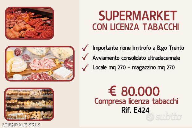 Aziendale - supermarket con licenza tabacchi