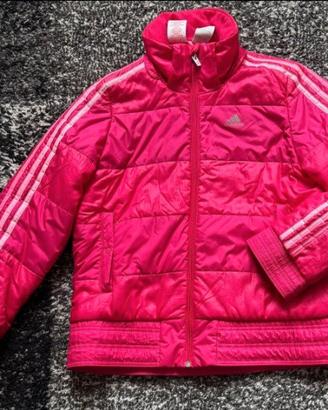 🔥 Piumino Adidas rosa con cappuccio – super caldo