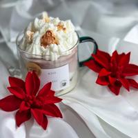 candela iced latte natale fatta a mano