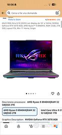 ROG Strix G16 (2025) RTX 5070 8GB