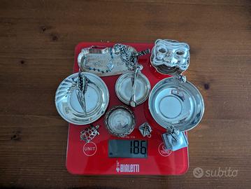 Oggetti in argento 800 – 186g totali