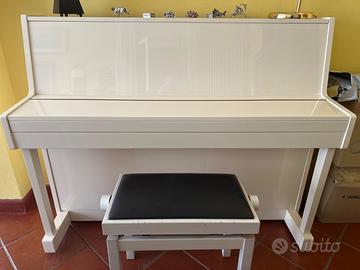 Pianoforte verticale, bianco Backmann