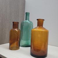 bottiglie antiche da farmacia