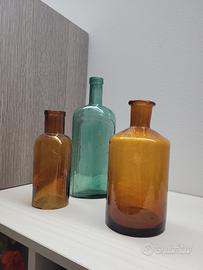 bottiglie antiche da farmacia