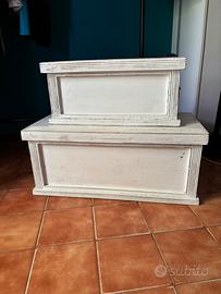 Casse di legno shabby