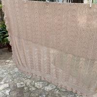 Uncinetto coperta matrimoniale vintage anni 70