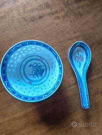 Set vintage  cinese porcellana "Chicco di Riso"