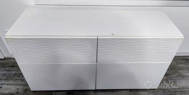 Scaffale Besta Ikea bianco 120x42x64