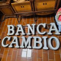 Antica insegna bancaria anni '30