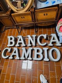 Antica insegna bancaria anni '30