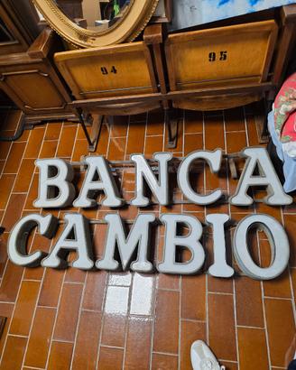 Antica insegna bancaria anni '30