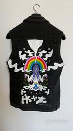 Gilet dipinto a mano