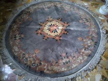 Tappeto orientale rotondo diam.200 azzurro/beige