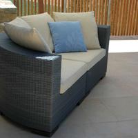 Divano in rattan da esterno polietilene