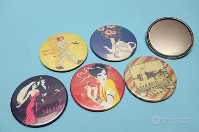 5 specchietti da borsa originali vintage anni 70