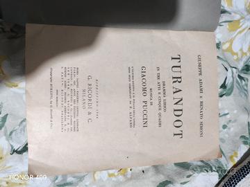 libretto turandot puccini
