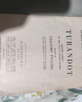 libretto turandot puccini