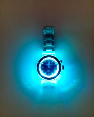 Orologio con luci led quartz