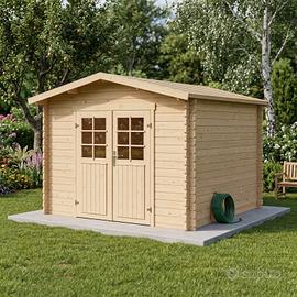 CASETTA DI LEGNO MONICA 300x300x222h cm spess.28mm