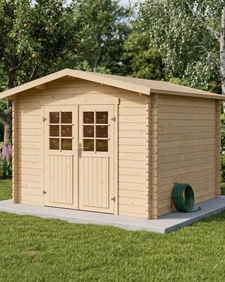 CASETTA DI LEGNO MONICA 300x300x222h cm spess.28mm