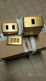 placche copri interruttore in ottone
