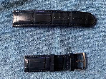 cinturino in pelle blu per orologi Tissot anse 22