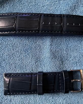 cinturino in pelle blu per orologi Tissot anse 22