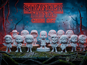 Stranger Things Chibi Set 14 personaggi