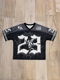 Jersey y2k Rich Soon 23 Nero/Grigio Taglia M