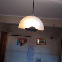 Lampadario modello Flos +  4 applicque  in vetro