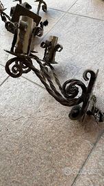 Applique in ferro battuto da esterno