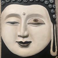 Quadro in rilievo, Buddha fatto a mano in stucco