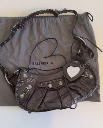 Balenciaga Le Cagole [XS] borsa pelle nera