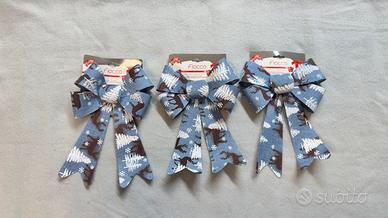 Decorazione Fiocchi natalizi con renne 3,00 cad.