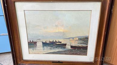 dipinto olio su tavola DE ANGELIS