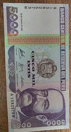 banconota 5000 intis Perù