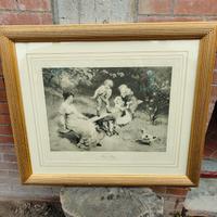 Stampa cornice dorata grande 